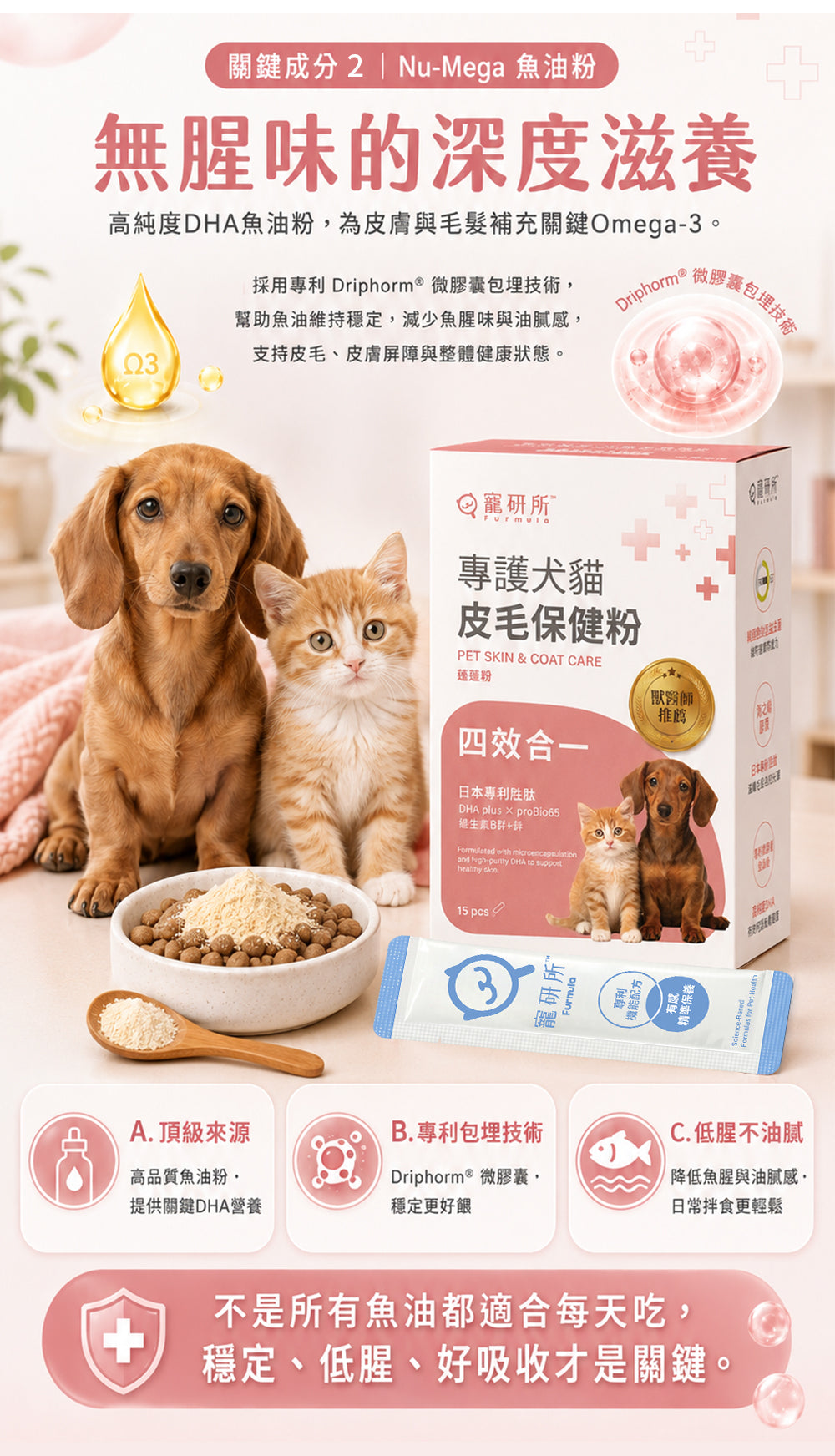 寵研所 皮毛保健粉產品說明